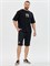 КОСТЮМ ШОРТЫ И ФУТБОЛКА РОССИЯ ЭТО... shortsuit_russiais_black - фото 11942